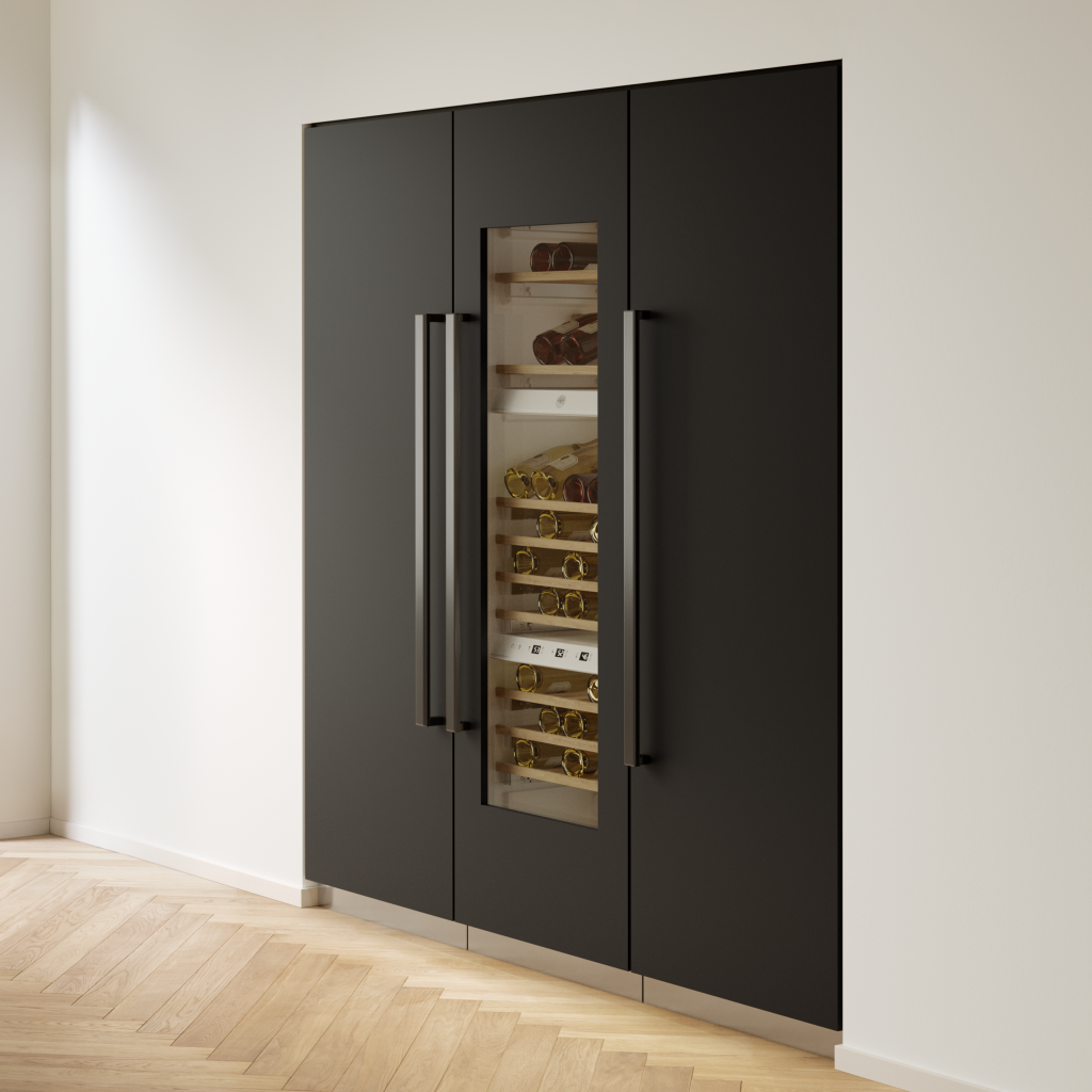 Refrigerator Part  Carbonio Front Panel for 30 Inch Built-In Refrigerator, Freezer Columns