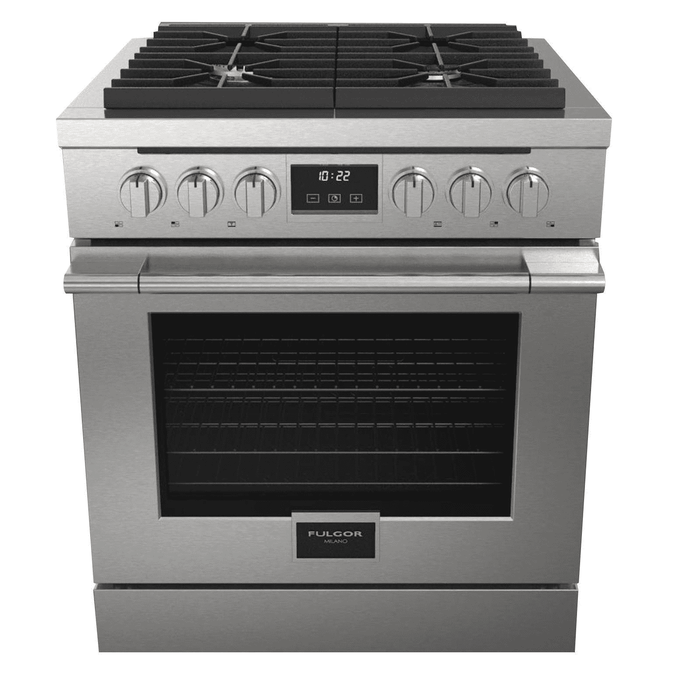 Fulgor Milano Convection Self Clean Dual Fuel Range