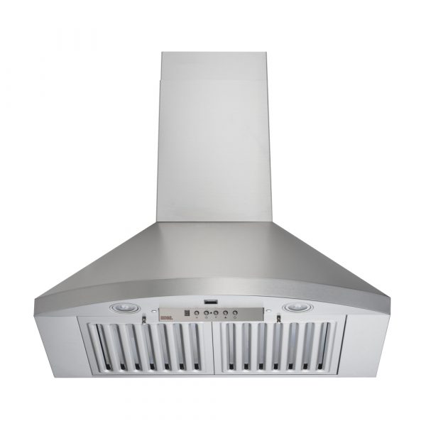36 Inch Range Hood 680 CFM  Premium RA92 SQB6-XX Series Wall Mount Range Hood 800 CFM Baffle Filters Led Lights