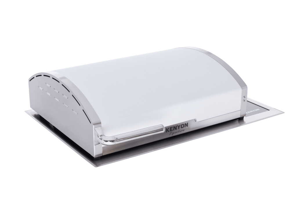 30 Inch Outdoor Grill  Signature Grill B70428NH Stainless Steel Lid with fixed handle. A two burner, built-in grill with independently controlled 1500W elements and a max output of 3000W