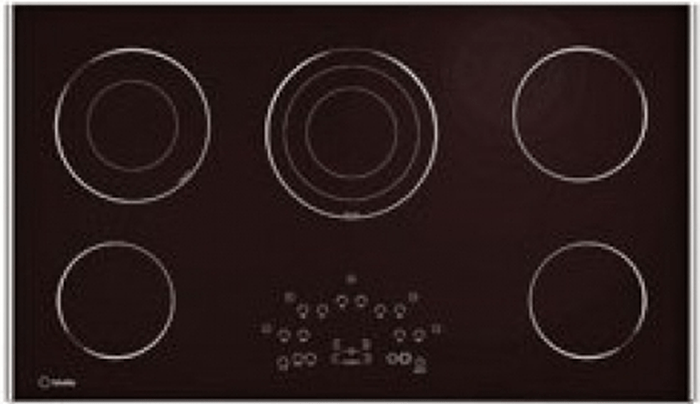 36 Inch Cooktop  36" Smoothtop Electric Glass Cooktop With 5 Radiant Elements Touch Controls,
