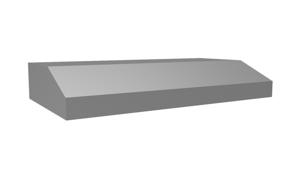 24 Inch Range Hood 250 CFM  PRH6-K - Premium Power Lung (V-Line) Under Cabinet hood. With Professional styling, this 6" tall ultimate replacement hood features our exclusive Power Lung and "Active Canopy" technology, which captures cooking vapors from all areas of the canopy. Includes the K Series Blower (sound rating is 7.4 sones at high speed). The hood includes LED GU10 lighting, and top vent/back vent capability. Standard widths are 24", 30", 36", and 42" wide. This hood is only available in Black, Biscuit, Gunsmoke, White, or Stainless Steel finishes. Recommended mounting height is 21" - 24" above the cooking surface. All Vent-A-Hood products are suitable for use in damp locations (outdoor applications such as a covered patio) when installed in a GFCI protected branch circuit