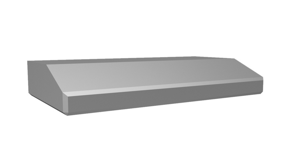 42 Inch Range Hood 250 CFM  The Premier Power Lung (V-Line) blower can handle cooking equipment with standard cubic feet per minute (CFM) requirements and can deliver equivalent CFM much more efficiently. SLH6-K Premier Power Lung (V-Line) Under Cabinet Mount Range Hood. Soft cut corners of the patented Emerald lip yield a contemporary feel. Includes the Magic Lung blower system. Product: 21 inch deep and 6 inch High